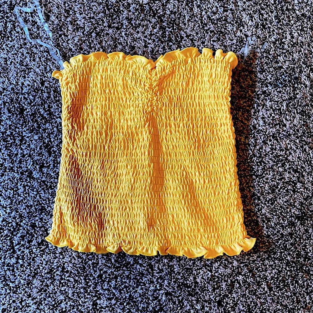 Yellow tube top